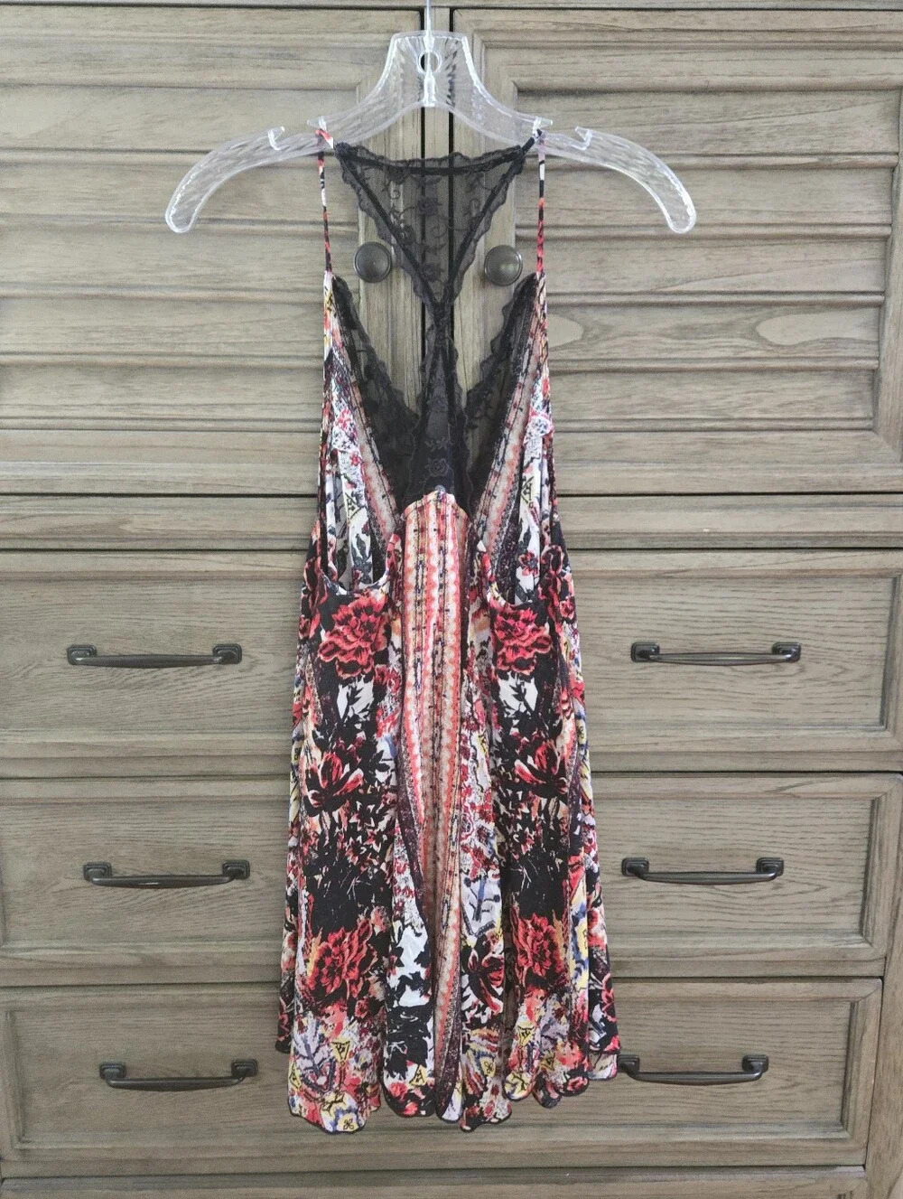 Free People Intimately Love Bird Printed Slip Dress